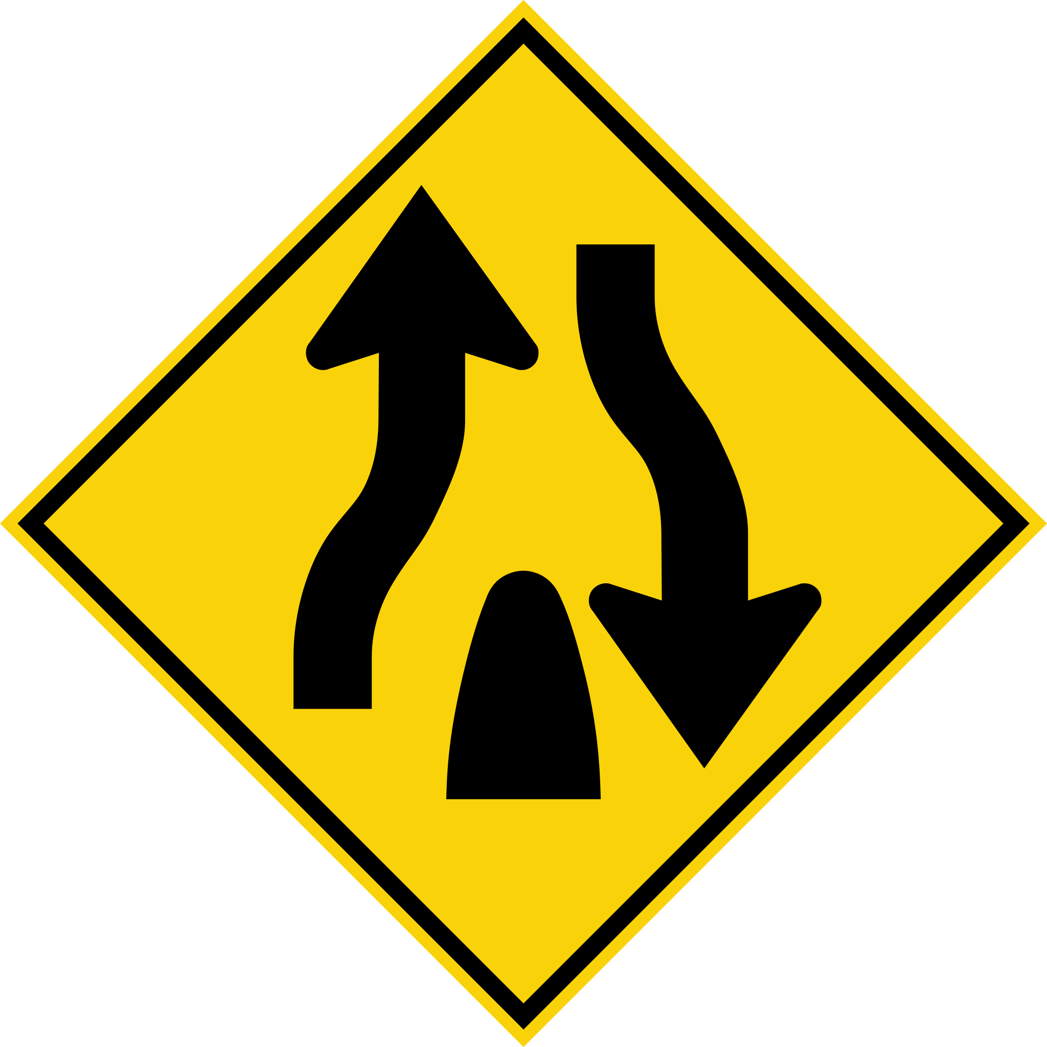 divided road